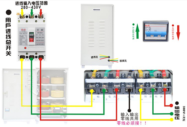 380V穩(wěn)壓器怎么接線